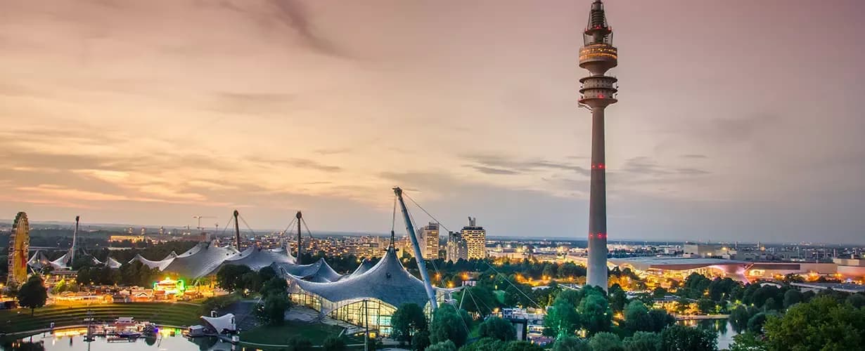 Reisegruppe bei Aktivitäten im Olympiapark München